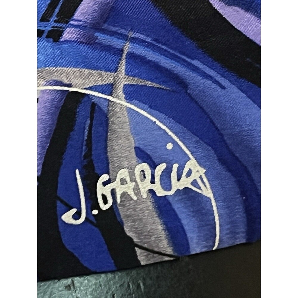 J Garcia Clockworks Blue Abstract Silk Tie Easter Spring Wedding Collectors Art - Picture 4 of 10